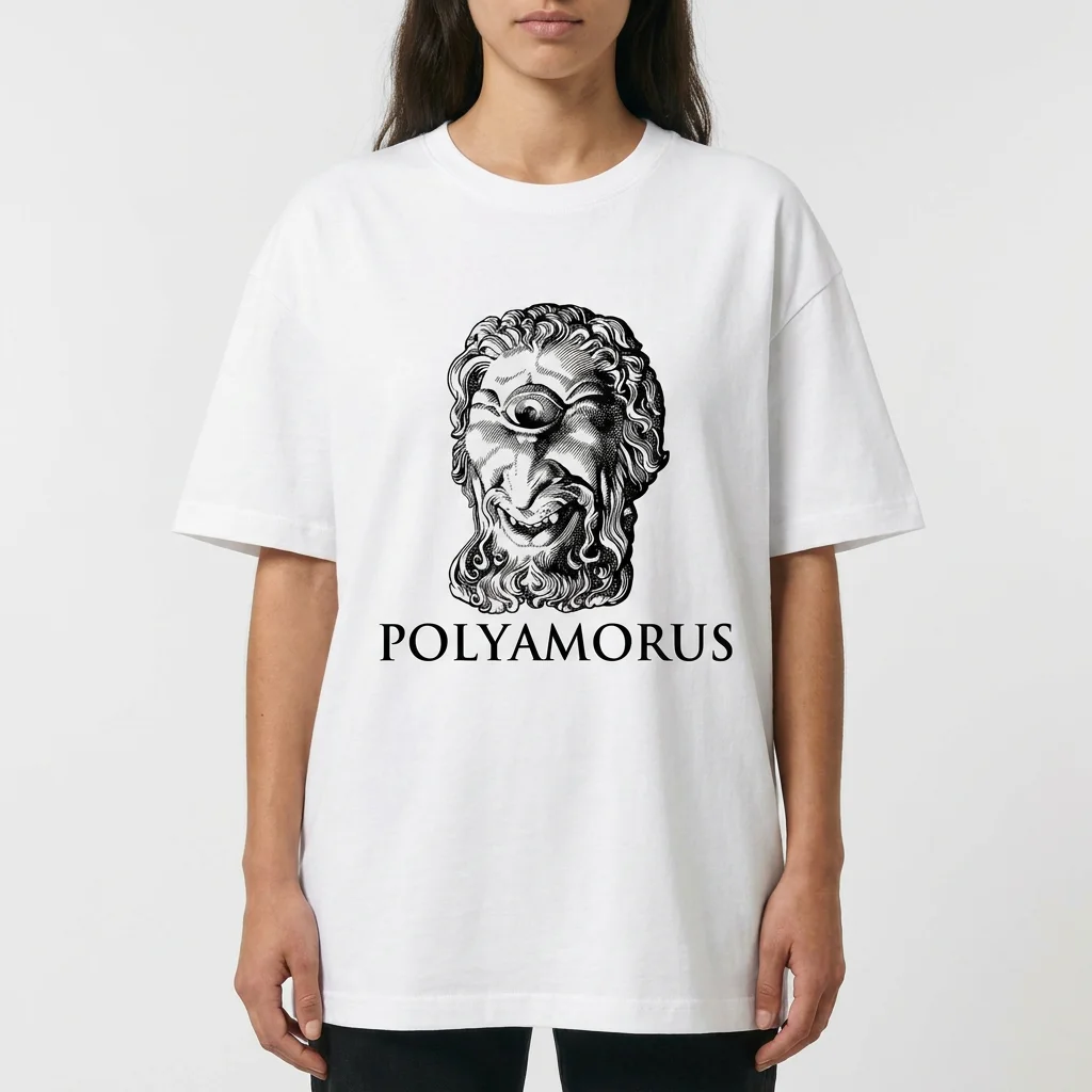 Vintage Cyclops Polyamorus Tee Funny Greek Mythology ENM Graphic T-Shirt