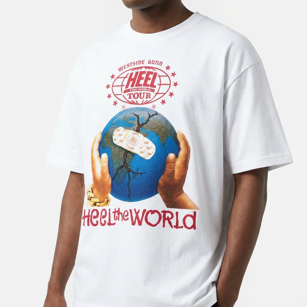Westside Gunn Heel The World Tour Graphic Tee Hip Hop Concert Streetwear Shirt