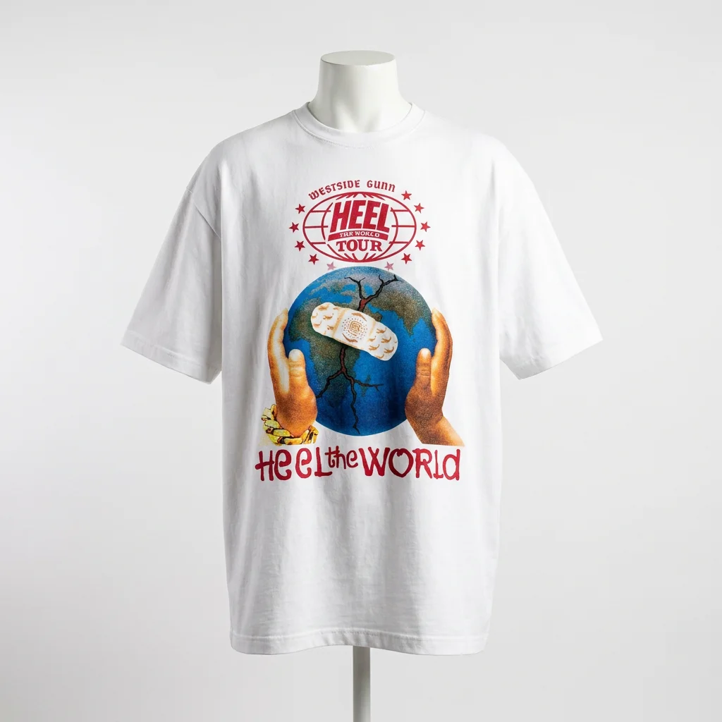 Westside Gunn Heel The World Tour Graphic Tee Hip Hop Concert Streetwear Shirt