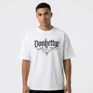 Donbettyr Gothic Typography Graphic Tee Alternative Blackletter Streetwear Shirt