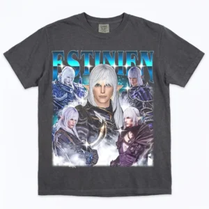 Estinien Estinien Varlineau Vintage Bootleg Style Tee Final Fantasy XIV Gamer Gift