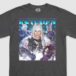 Estinien Estinien Varlineau Vintage Bootleg Style Tee Final Fantasy XIV Gamer Gift