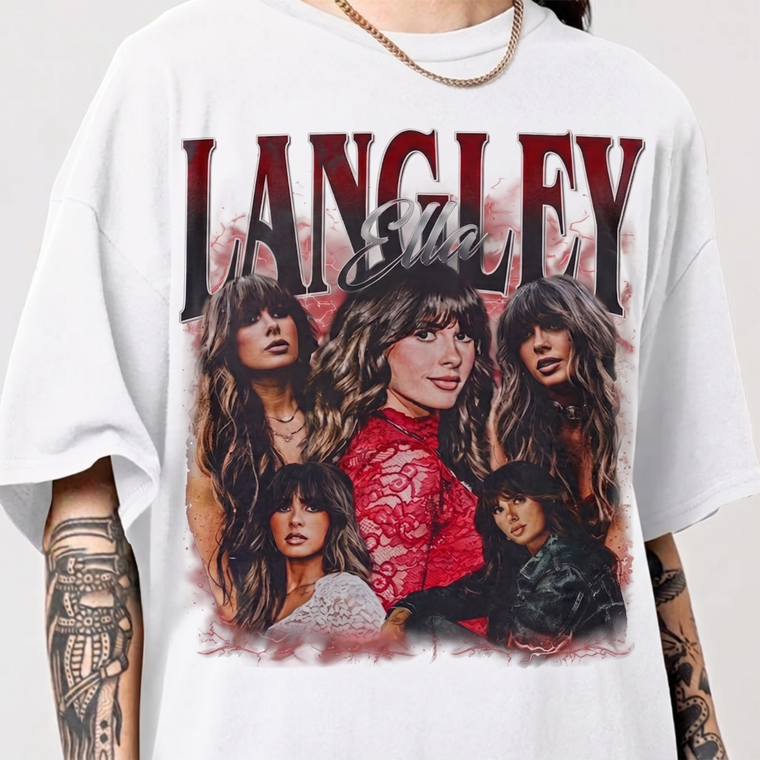 Ella Langley Vintage Graphic Tee | 90s Retro Bootleg Tour Shirt