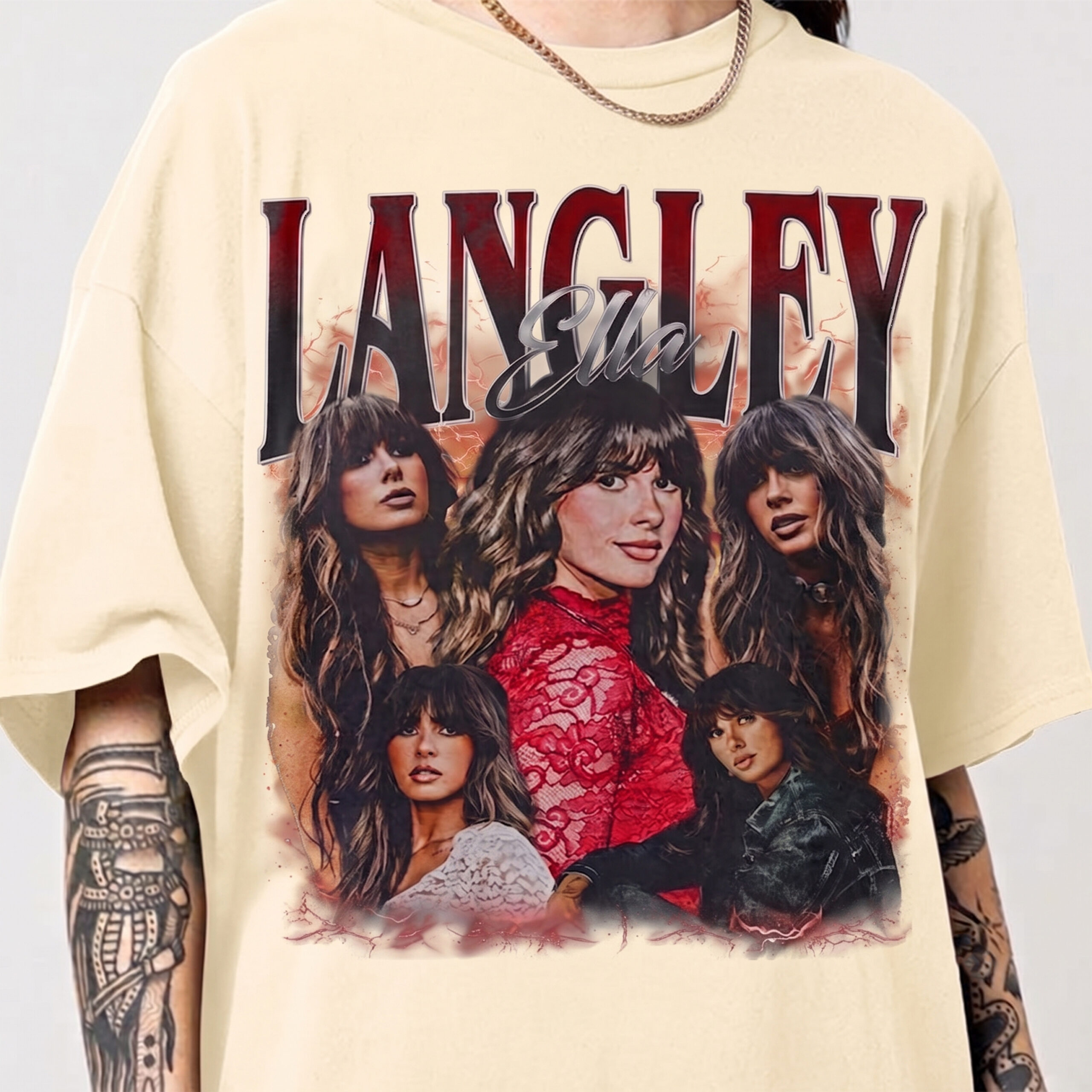 Ella Langley Vintage Graphic Tee | 90s Retro Bootleg Tour Shirt