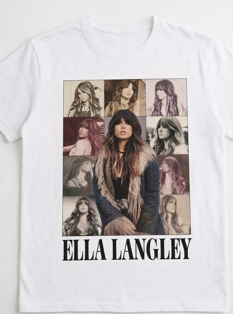 Ella Langley Vintage Collage T-Shirt | Retro Country Merch
