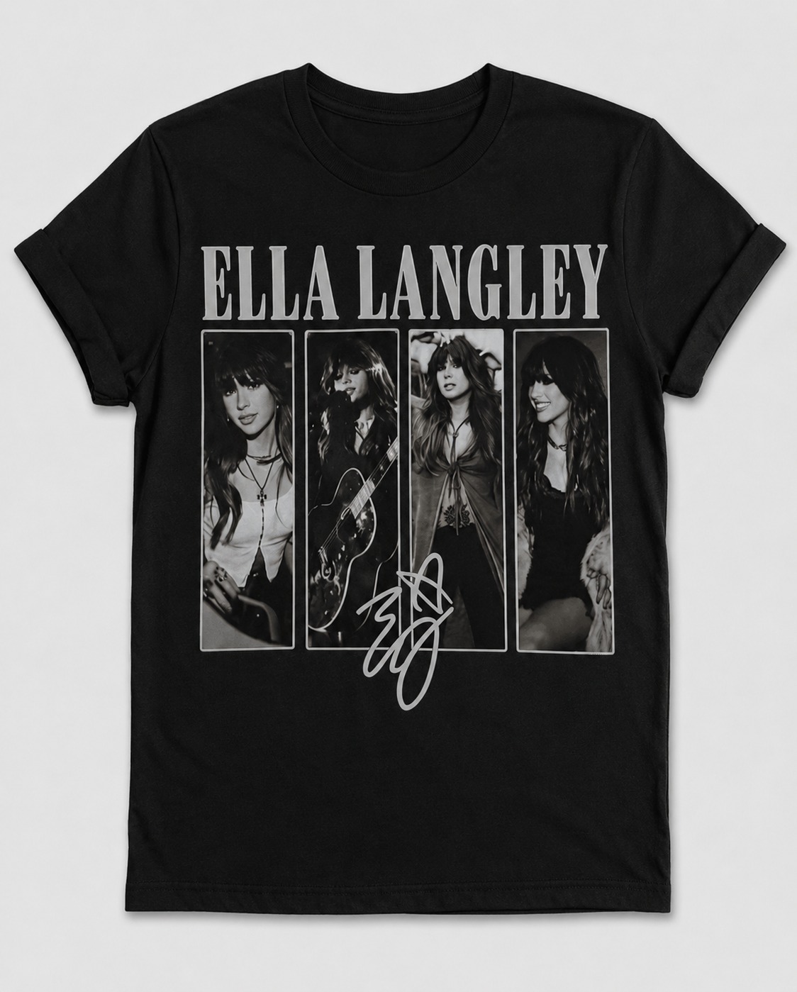 Ella Langley Shirt | Vintage Photo Collage Concert Tee
