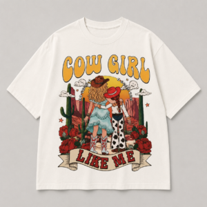 Retro Cowgirl Best Friend Graphic Tee I Knew I'd Like Me Vintage Western T-Shirt