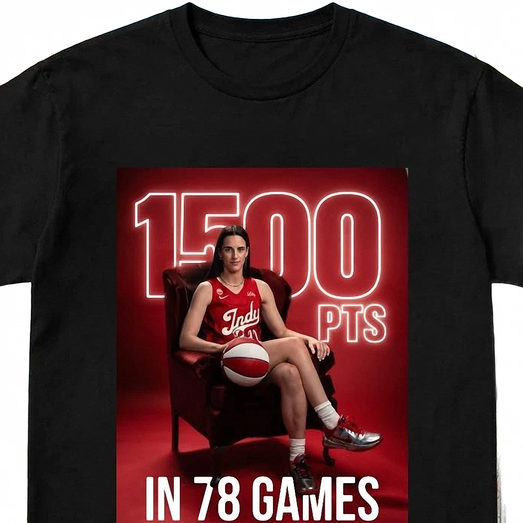 PTS in 78 Games Caitlin Clark Basketball Milestone Graphic Tee, Indiana Fan Sports Gift Shirt
