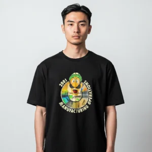2001 Manufacturing Operations Luigi Tee Vintage Gaming Meme Graphic Shirt available at our Los Angeles warehouse