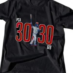 30/30 Baseball Tee, PCA 30 30 Club Sports Fan Shirt, Game Day Baseball Graphic Tee