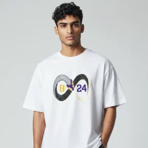 8 24 Kobe Bryant Tribute Graphic Tee, Mamba Infinity Snake Basketball Fan Shirt for Men and Women available at our Los Angeles warehouse