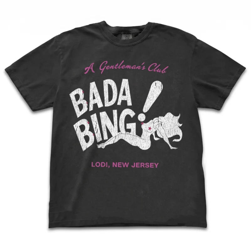 Vincent Pastore The Sopranos Bada Bing A Gentleman's Club Shirt Vintage Lodi New Jersey Mobster Parody Gift