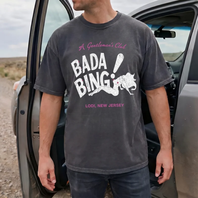 Vincent Pastore The Sopranos Bada Bing A Gentleman's Club Shirt Vintage Lodi New Jersey Mobster Parody Gift
