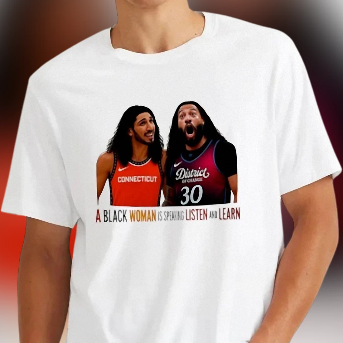 A Black Woman Is Speaking Listen and Learn Tee, Social Justice Statement Shirt