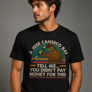 A Jose Canseco Bat Tell Me You Didn't Pay Money for This Tee Vintage TMNT Retro Parody Graphic Shirt available at our Los Angeles warehouse