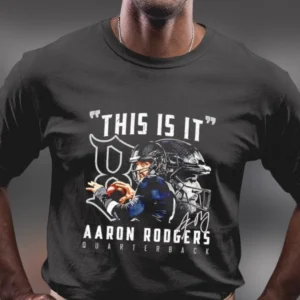 Aaron Rodgers This Is It Vintage Quarterback Graphic Tee, Football Player Signature Fan Shirt Gift