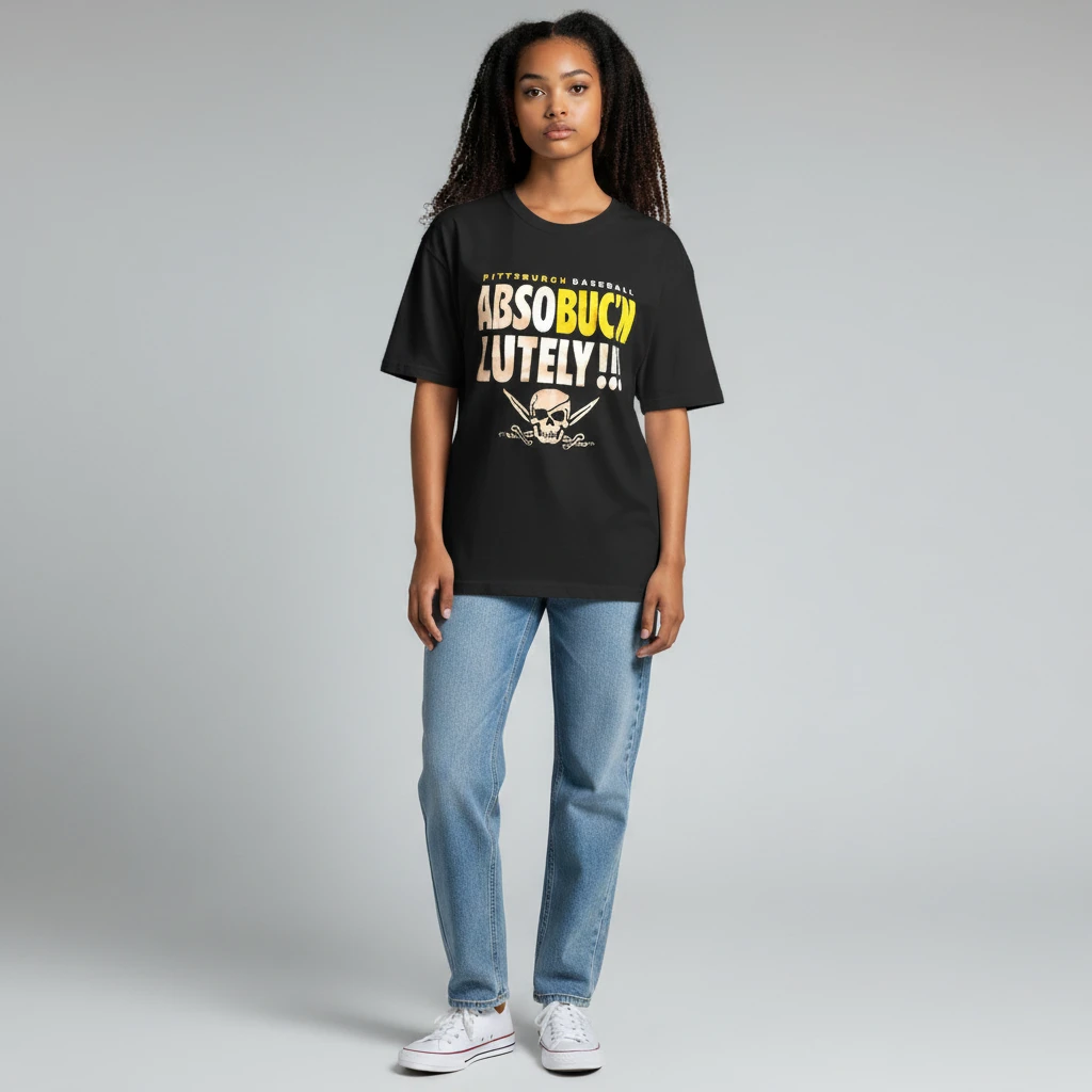 Absobucnlutely Baseball Tee, Vintage Skull Pirates Game Day — Los Angeles Absobucnlutely Baseball Tee, Vintage Skull Pirates Game Day Graphic T-Shirt Gift available at our Los Angeles warehouse