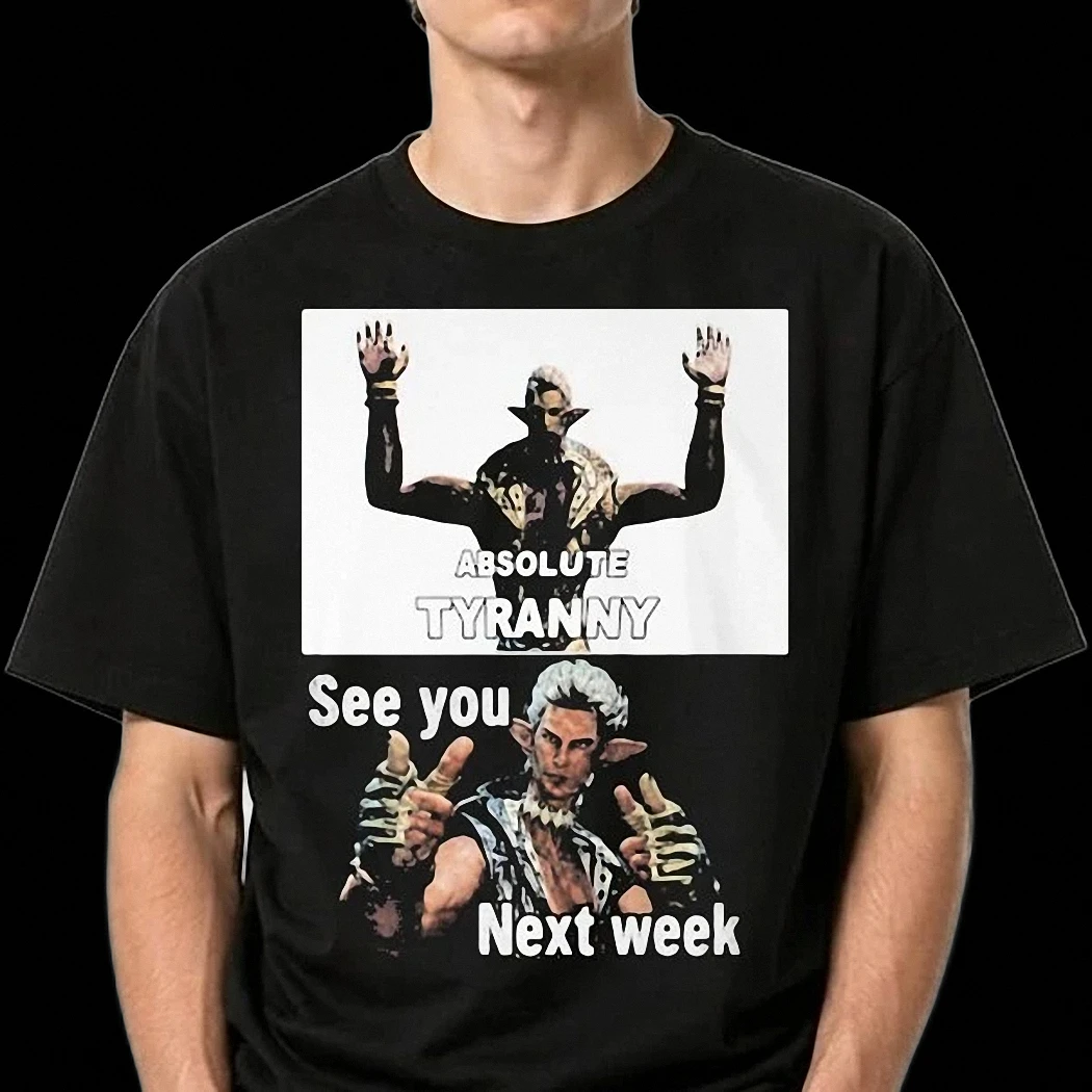Absolute Tyranny See You Next Week Emet-Selch Tee Funny FFXIV Gaming Graphic Shirt