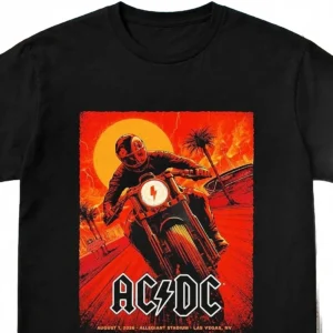 AC/DC Allegiant Stadium Las Vegas August 1 2026 Tour Tee Vintage Rock Band Concert Souvenir Graphic Shirt