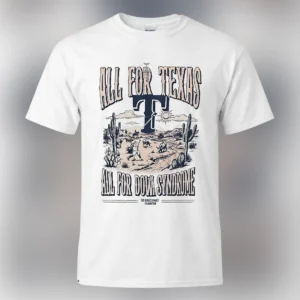 All for Texas All for Down Syndrome Tee Vintage Desert Baseball Graphic T-Shirt available at our Los Angeles warehouse