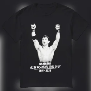Allan Nascimento Puro Osso Memorial Tee In Memory Brazilian MMA Fighter Tribute Graphic Shirt