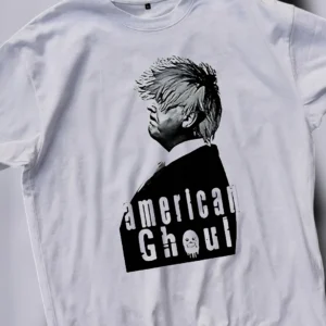 American Ghoul Donald Trump Political Parody Graphic Tee, Retro Satire Protest Shirt