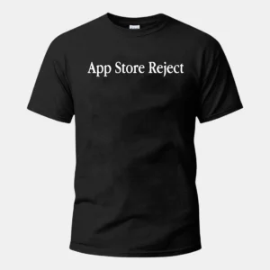 App Store Reject Tee Funny Software Developer Graphic T-Shirt Gift for Programmers and Coders available at our Los Angeles warehouse