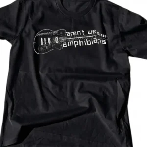 Aren't We Amphibians Tee 0 Guitar Graphic Shirt Retro Music Lover Gift