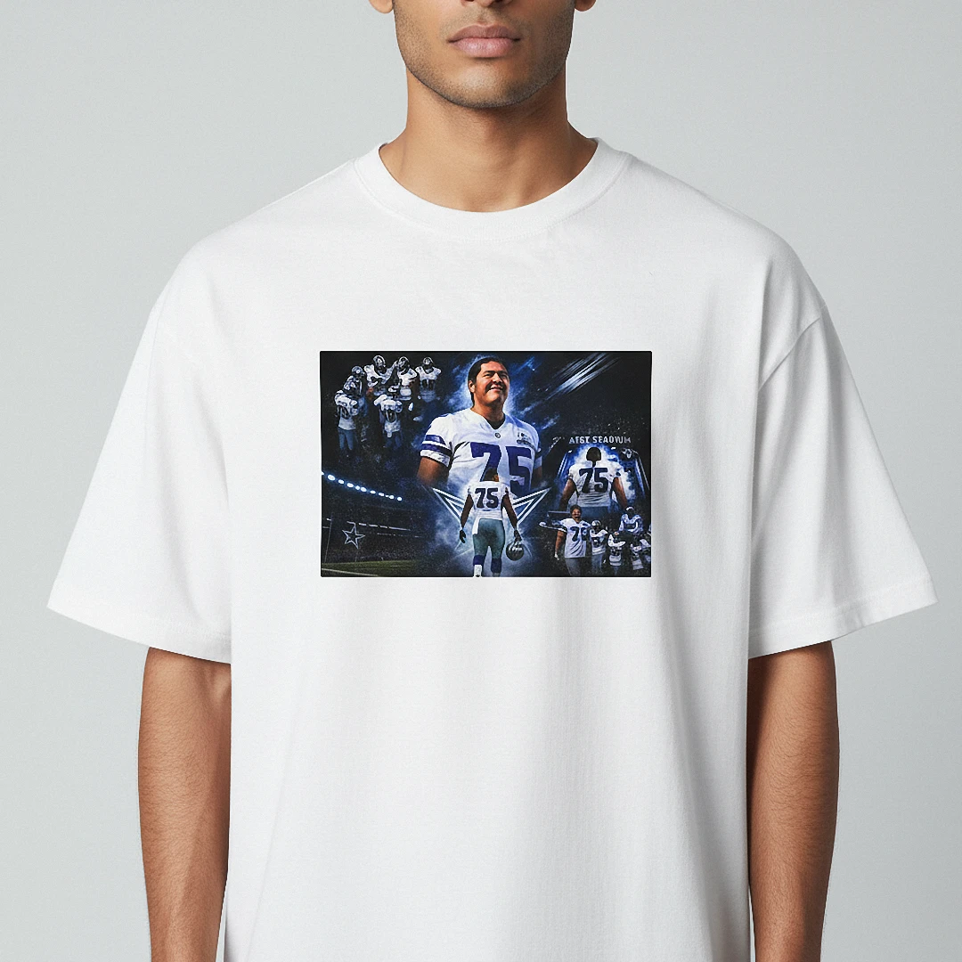 AT&T Stadium Football Player 75 Graphic Tee, Dallas Game Day — Los Angeles AT&T Stadium Football Player 75 Graphic Tee, Dallas Game Day Sports Fan Shirt available at our Los Angeles warehouse