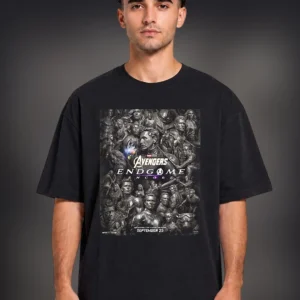 Avengers Endgame Encore Tee Marvel Cinematic Superhero Graphic T-Shirt Gift for Fans available at our Los Angeles warehouse