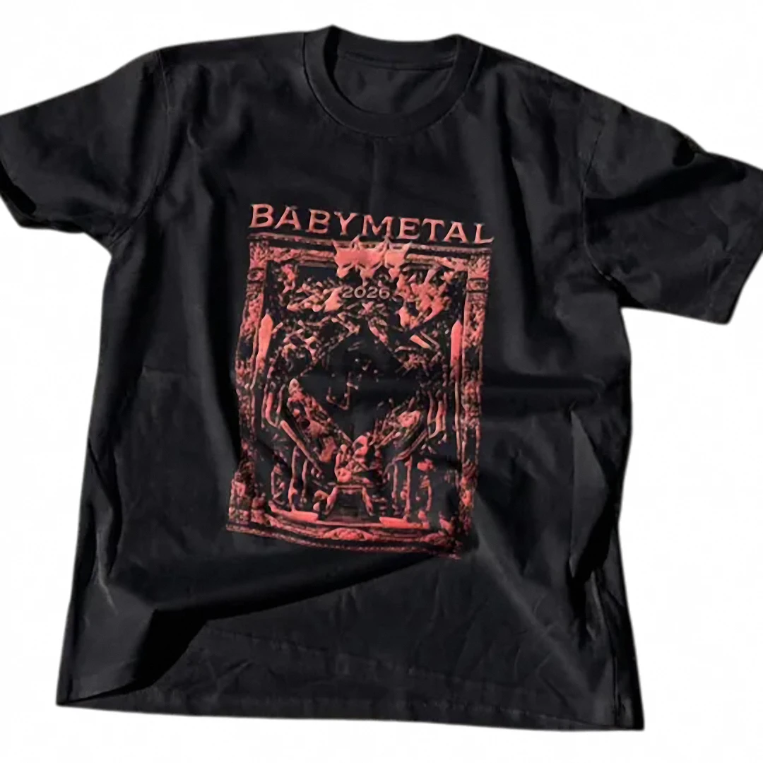 Babymetal 2026 Tee Heavy Metal Band Graphic Shirt Tour Merch — Los Angeles Babymetal 2026 Tee Heavy Metal Band Graphic Shirt Tour Merch available at our Los Angeles warehouse