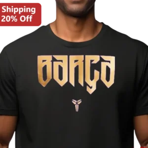 Barça Tee Kobe Bryant Sheath Logo Graphic Shirt for FC Barcelona Soccer Fans, Mamba Mentality Fan Gi available at our Los Angeles warehouse