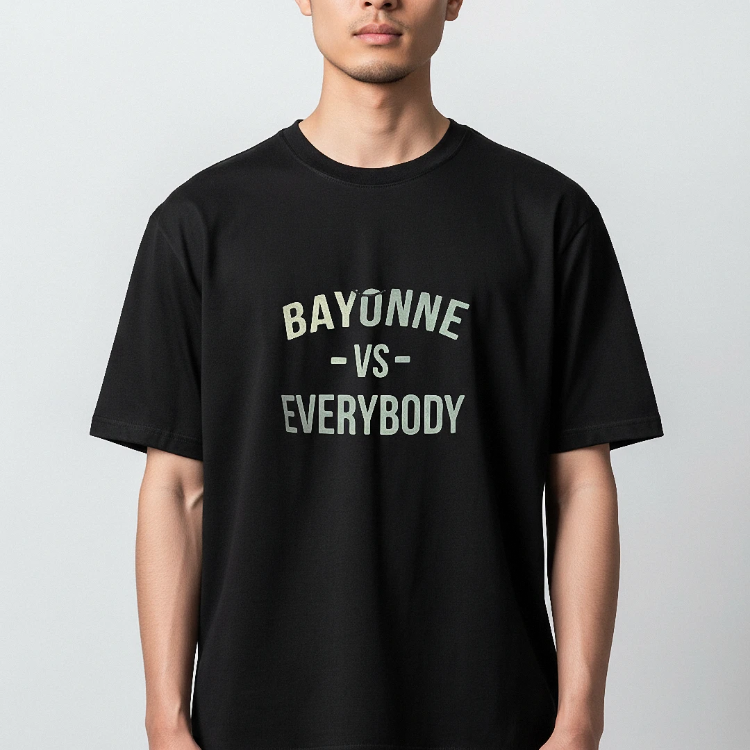 Bayonne Vs Everybody Tee, NJ Hometown Pride Graphic T-Shirt — Los Angeles Bayonne Vs Everybody Tee, NJ Hometown Pride Graphic T-Shirt for Men and Women available at our Los Angeles warehouse