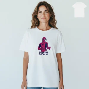 Bi-Derman Swings Both Ways Tee Funny Bisexual Pride Superhero Graphic T-Shirt available at our Los Angeles warehouse