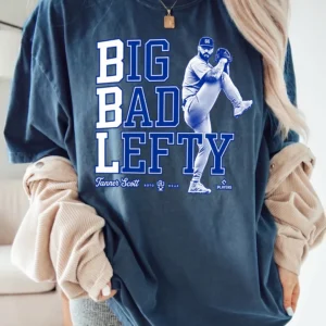 Big Bad Lefty Tanner Scott Baseball Sweatshirt Left-Handed Pitcher Fan Gift