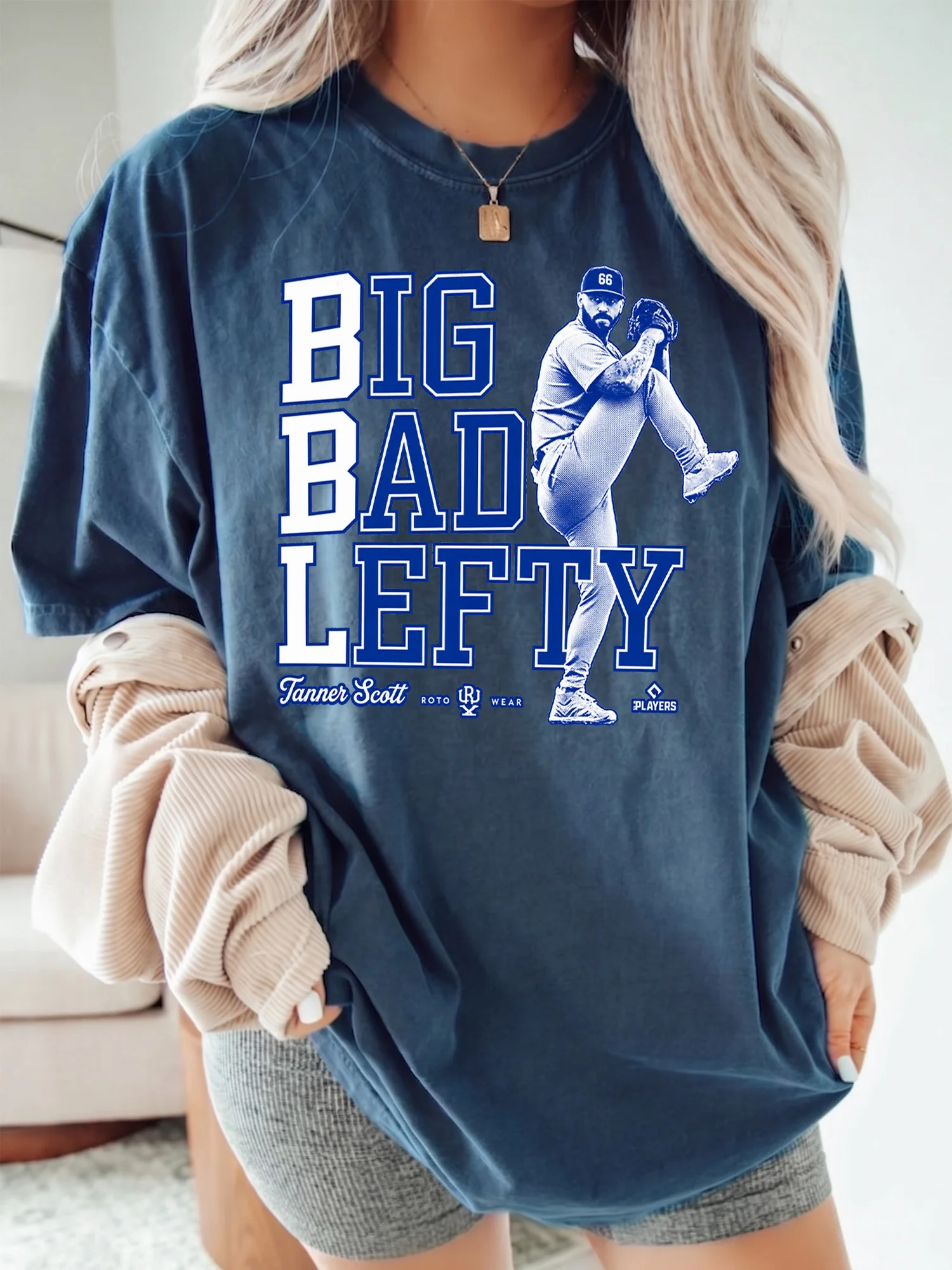 Big Bad Lefty Tanner Scott Baseball Sweatshirt Left-Handed Pitcher Fan Gift
