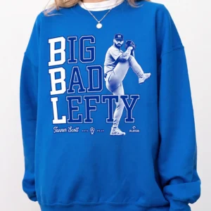 Big Bad Lefty Tanner Scott Baseball Sweatshirt Left-Handed Pitcher Fan Gift