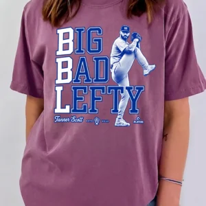 Big Bad Lefty Tanner Scott Baseball Sweatshirt Left-Handed Pitcher Fan Gift