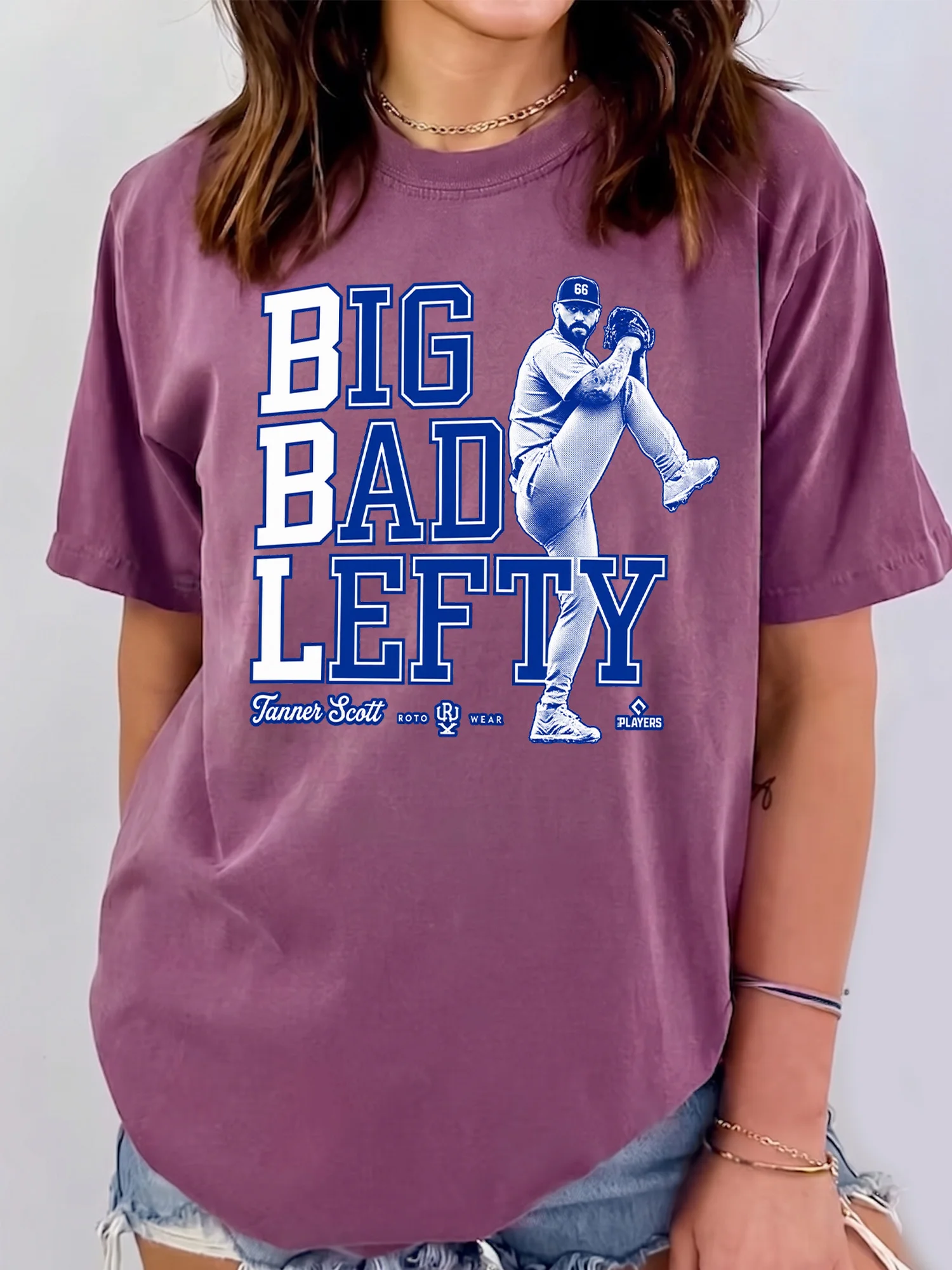 Big Bad Lefty Tanner Scott Baseball Sweatshirt Left-Handed Pitcher Fan Gift
