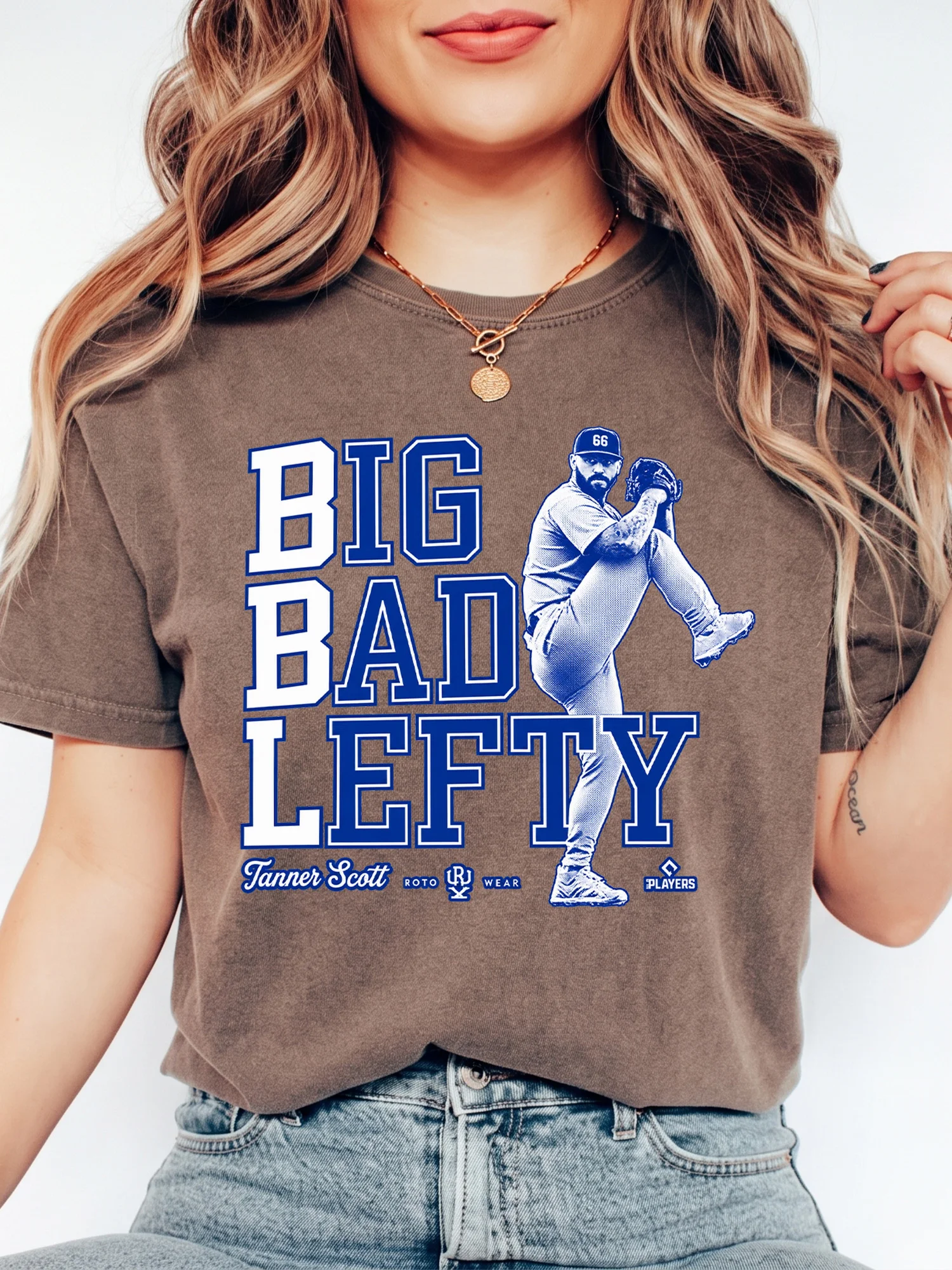 Big Bad Lefty Tanner Scott Baseball Sweatshirt Left-Handed Pitcher Fan Gift