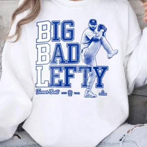 Big Bad Lefty Tanner Scott Baseball Sweatshirt Left-Handed Pitcher Fan Gift