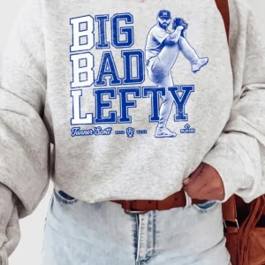 Big Bad Lefty Tanner Scott Baseball Sweatshirt Left-Handed Pitcher Fan Gift