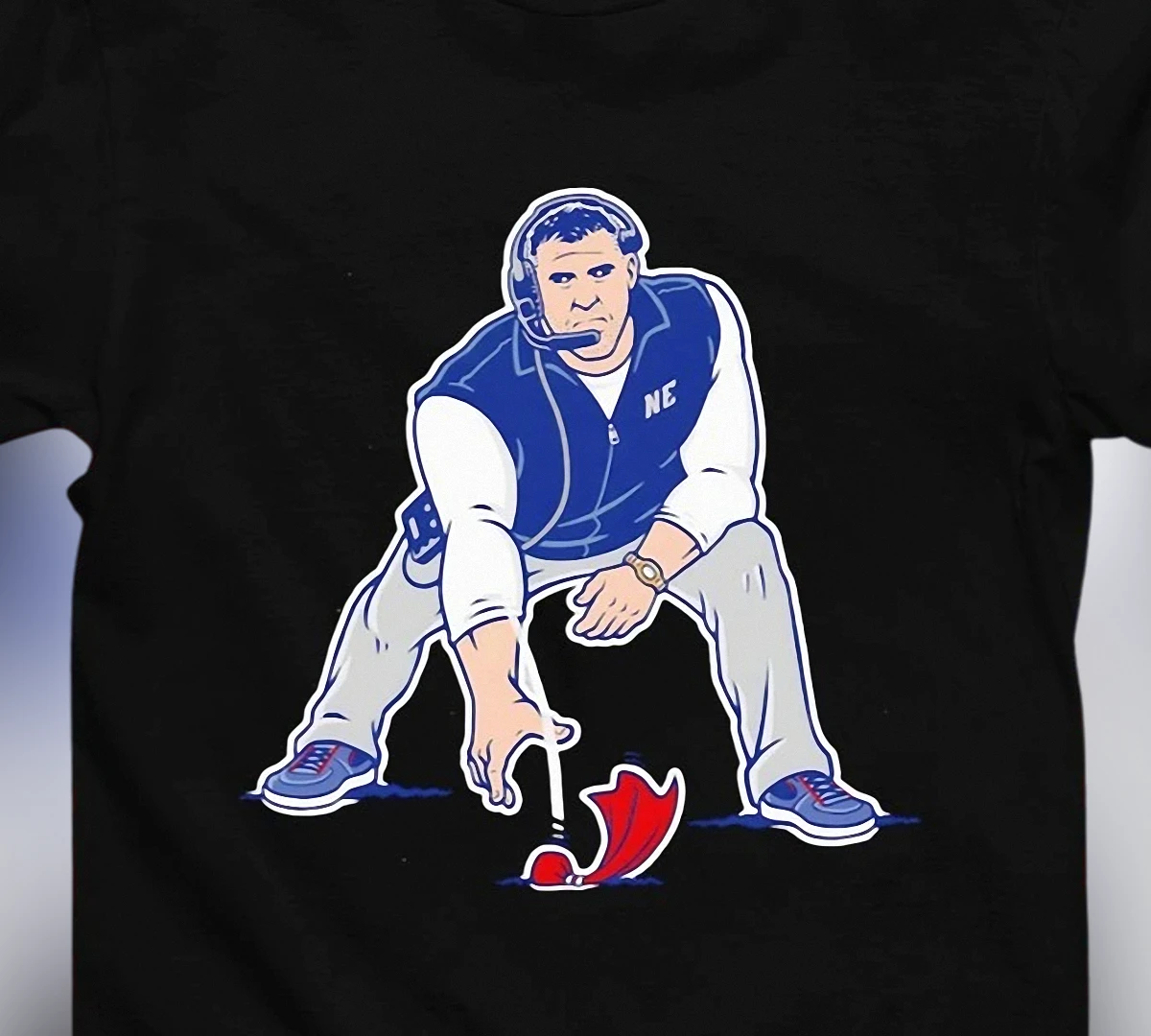 bill-belichick-challenge-flag-graphic-tee-funny-football-coach-sideline-humor-sh.webp Bill Belichick Challenge Flag Graphic Tee Funny Football Coach Sideline Humor Shirt for Game Day Fans