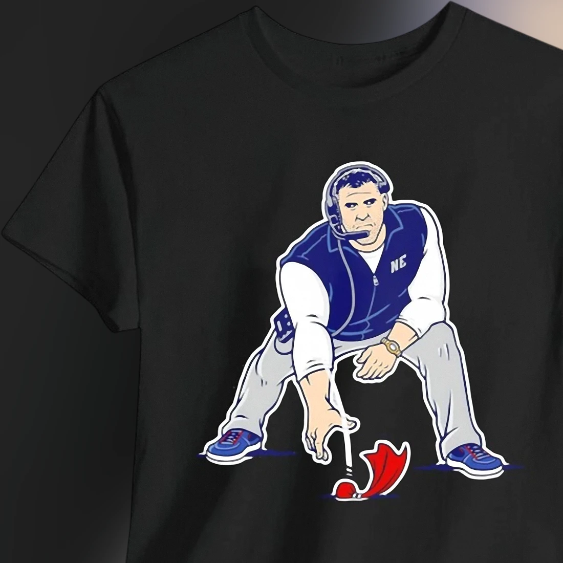 Bill Belichick Tee Funny Football Coach Graphic T-Shirt for Sideline Sports Fans