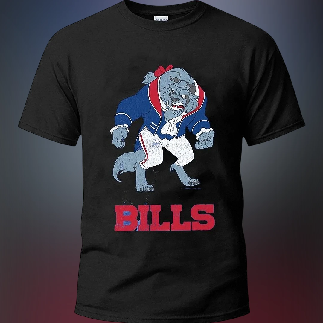 Bills Beast Football Graphic Tee, Cartoon Mascot Game Day Fa — Los Angeles Bills Beast Football Graphic Tee, Cartoon Mascot Game Day Fan Shirt available at our Los Angeles warehouse