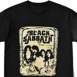 Black Sabbath Vintage Graphic Tee, Retro Classic Rock Band Heavy Metal Tour T-Shirt