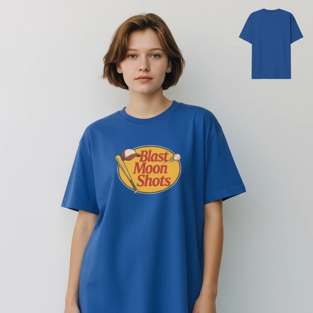 Blast Moon Shots Tee, Vintage Retro Baseball Graphic T-Shirt — Los Angeles Blast Moon Shots Tee, Vintage Retro Baseball Graphic T-Shirt Gift for Sports Fans available at our Los Angeles warehouse