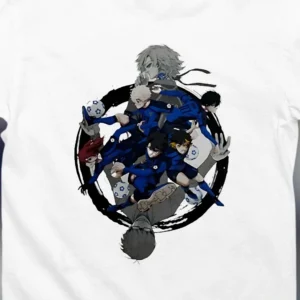 Blue Lock Characters Graphic Tee, Japanese Anime Soccer Manga Shirt, Unisex Streetwear Tee Gift for Anime Fans
