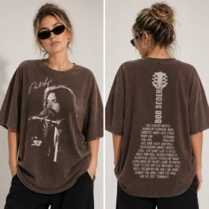 Bob Seger Hollywood Nights Classic Rock Setlist Tee