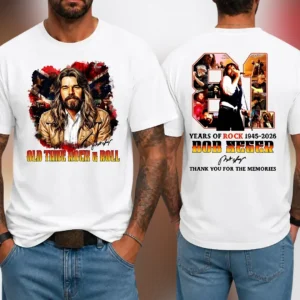 Bob Seger Old Time Rock And Roll Tee 81 Years Of Rock 1945-2026 Vintage Tribute Music Shirt for Fans available at our Los Angeles warehouse